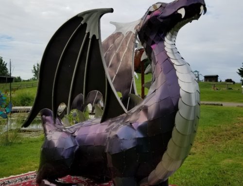 LIC Stainless Steel Dragon Sculpture